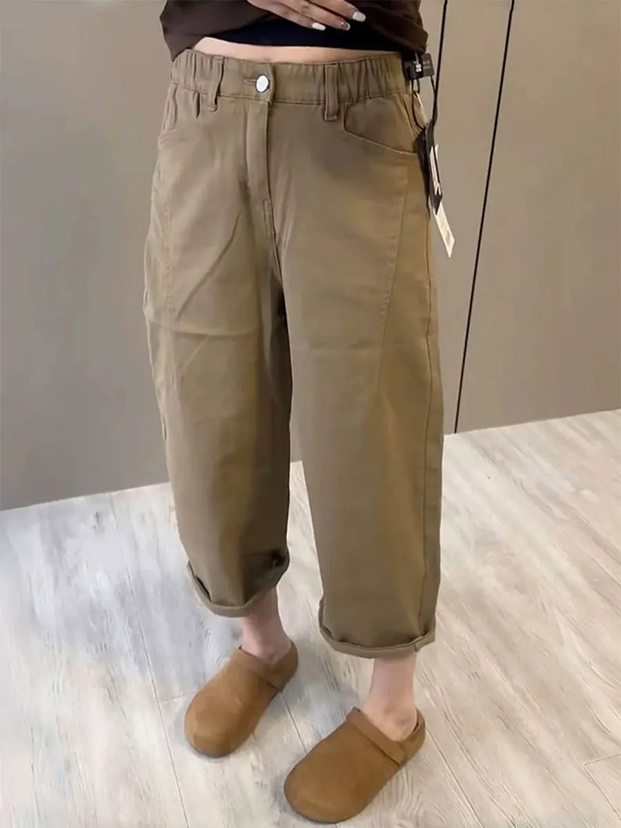 

Fall 2025 plus Size Women's Dad Harajuku Jeans Faionable Loose Slimming Eighteen Pants High Waist Straight Leg Casual Trousers