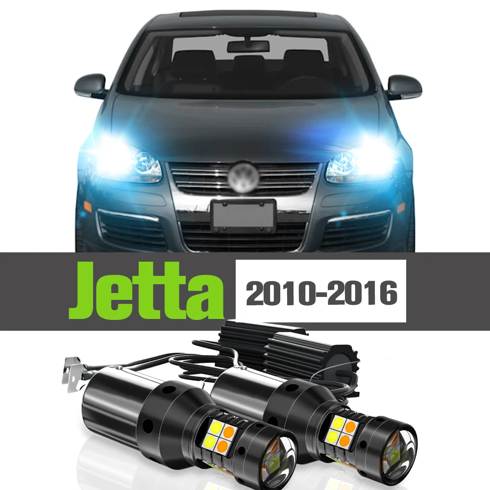 

2x LED Dual Mode Turn Signal+Daytime Running Light DRL Accessories Lamp For VW Jetta mk4 2010-2016 2011 2012 2013 2014 2015