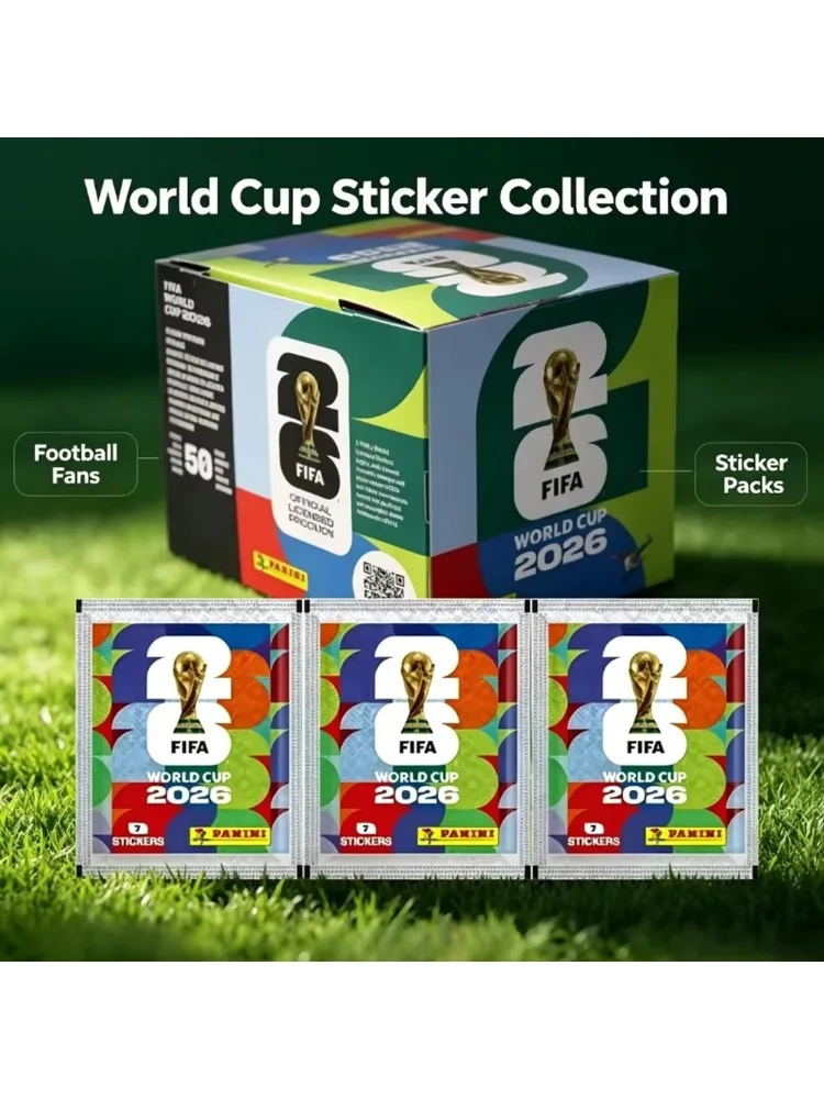 Panini Offizielle FIFA World Cup 2026 Aufkleber-Sammlung, Fußball-Souvenirs Premium Edition, Fußball-Sammelkarten als Geschenk