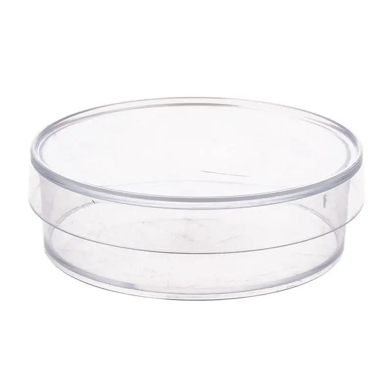 100 Pcs. 35Mm X 10Mm Sterile Plastic Petri Dishes With Lid For LB Plate Yeast (Transparent Color)