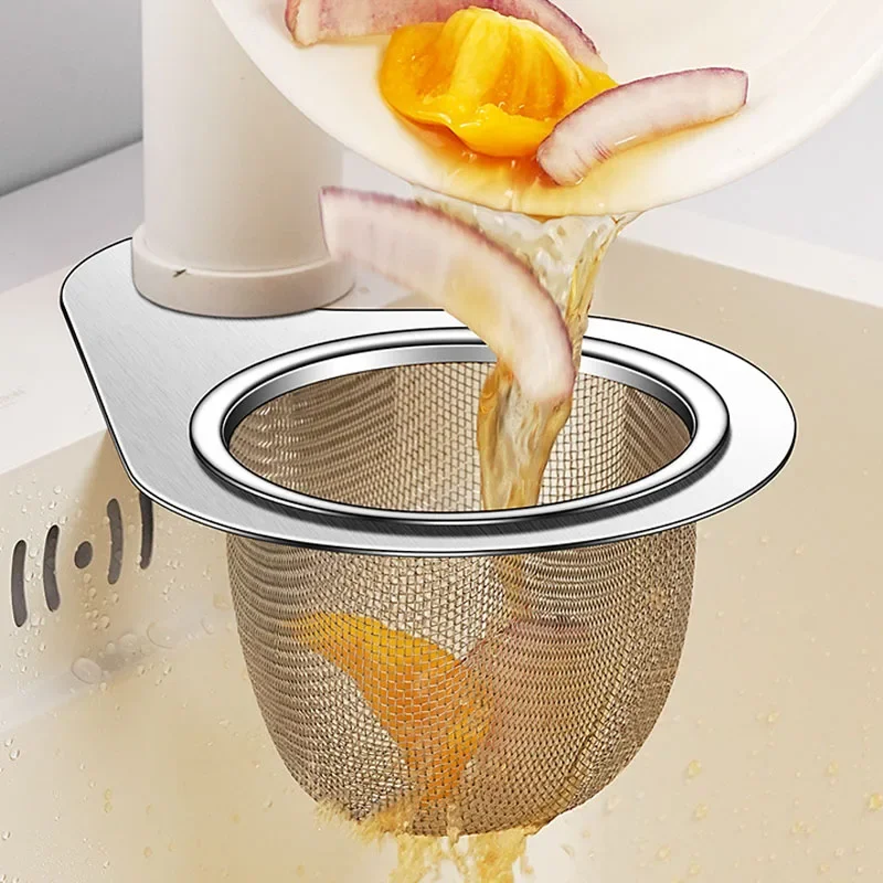 Stainless Steel Swan Sink Strainer Basket Removable Goosehead Storage Drainage Basket Goosehead Hanging Wet & Dry Drainage Racks