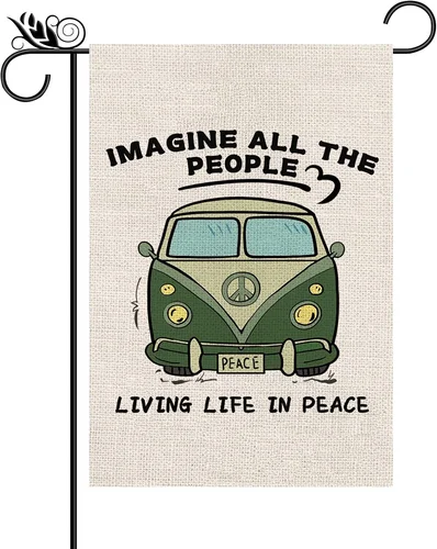 Camper Garden Flag Vertical Burlap Double Sided Farmhouse Outdoor Party Lawn Yar JJE DDI GGX