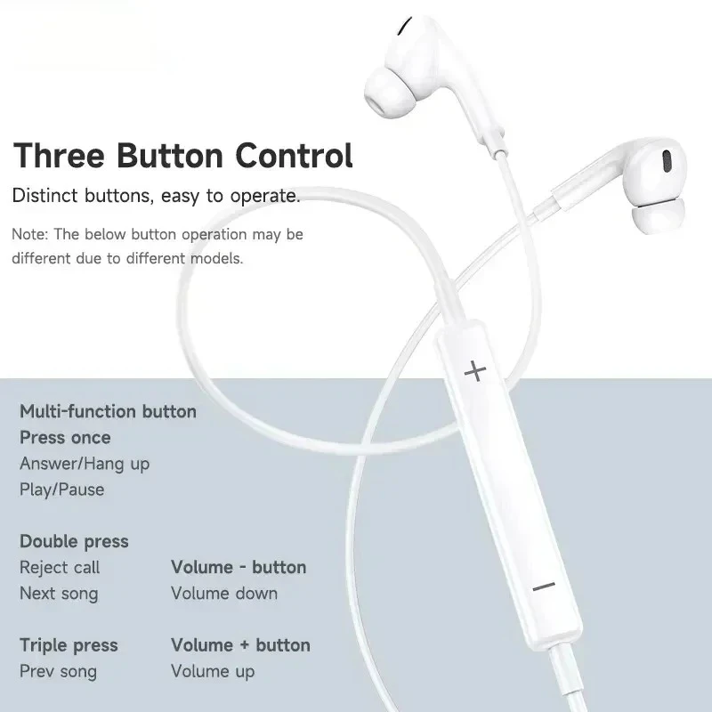 Original In-ear Wired Earphone For Xiaomi Samsung S21 S20 iPhone Huawei Cellphone Headphones with Mic Wired Type C Headsets