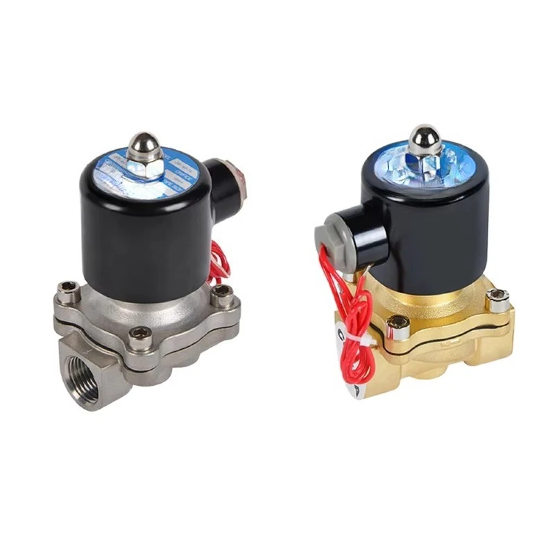 Electric 2W series automatic control valve Normally closed brass diaphragm solenoid valve 2W250-25 water and gas valve