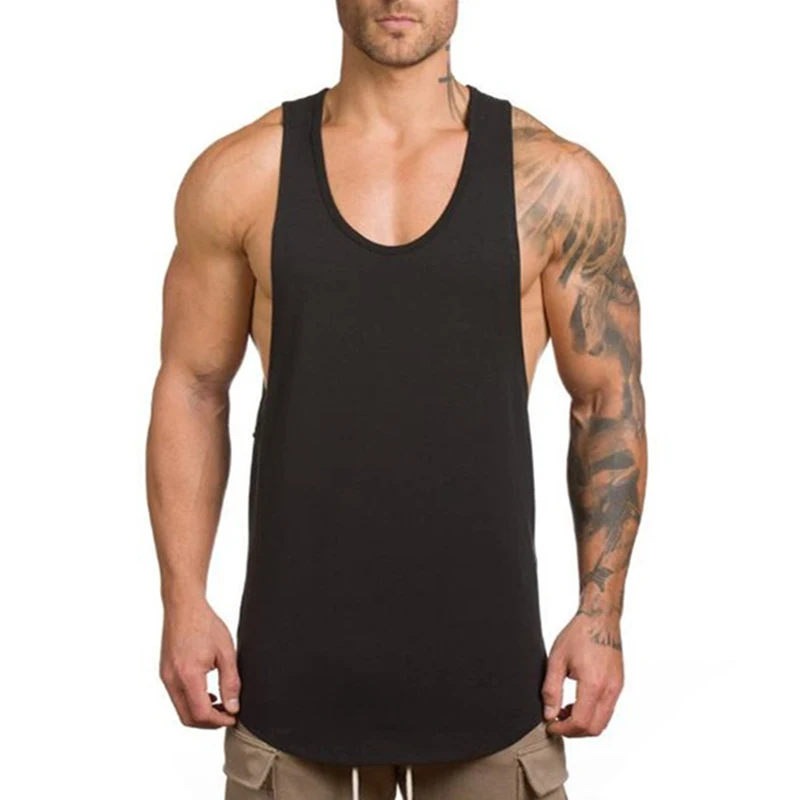 Odzież na siłownię Męska kamizelka do kulturystyki Fitness Stringer Tank Top Odzież sportowa Podkoszulek Muscle Guys Podkoszulki treningowe