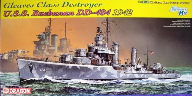 

Набор для сборки модели DRAGON 1021 USS Buchanan DD-484 grievgrieves Class Destroyer 1/350