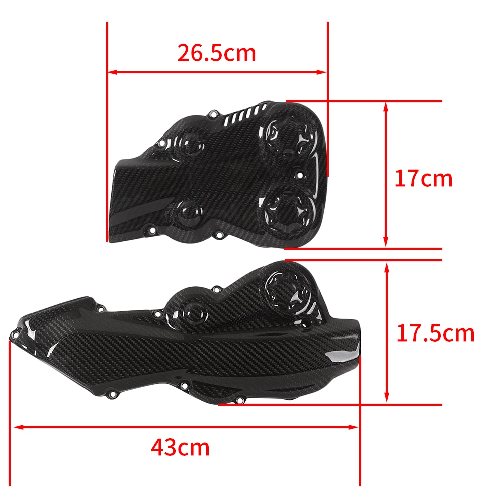 For Ducati Monster 1200 1200S 821 2014-2017 2018 Streetfighter 848 S Motorcycle Timing Belt Cover Cam Belt Cover Carbon Fiber