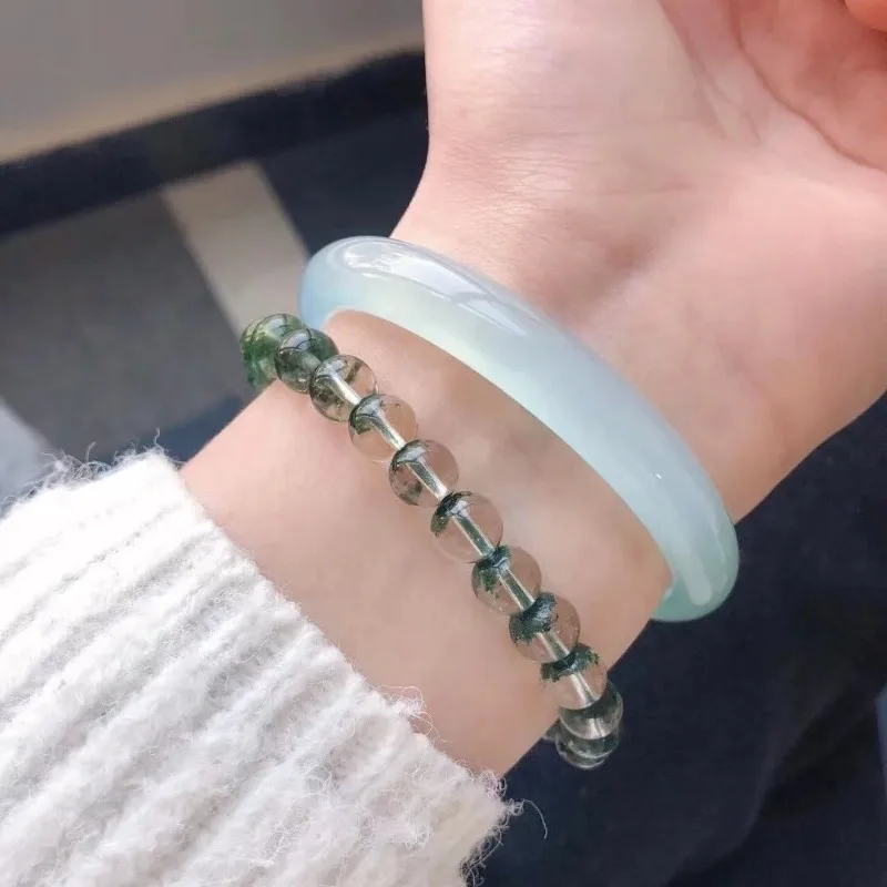 

Новый браслет из натурального ледяного агата, модные универсальные новые украшения