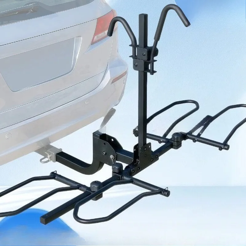 Foldable Platform Type Bicycle Racks Metal Hook Bike Hanger Cycle Vehicle Trailer Rack High Load Bearing Portable Accessories