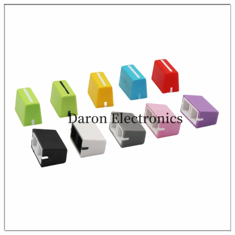 5PCS Rubber push keys 22*12*14 square holes 1*4mm mixing console push key caps sliding potentiometer push caps