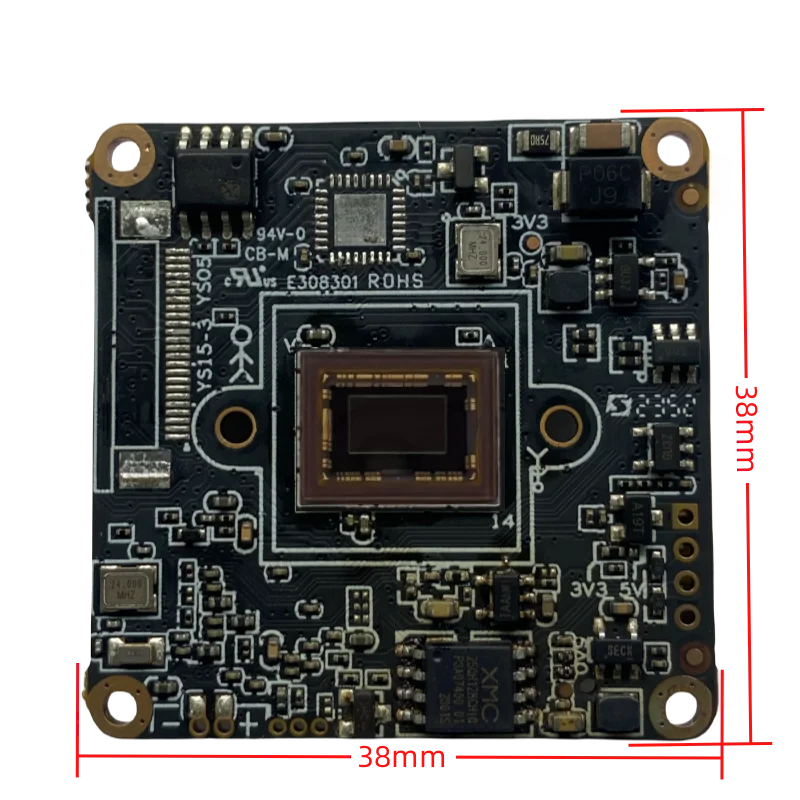 IM20A01 30FPS GK7205V200 IMX307 H.265 H.264 MJ-Peg Network Ipc Cctv Ip Camera Module 2 Mp 38X38mm Single Layer PCB Board