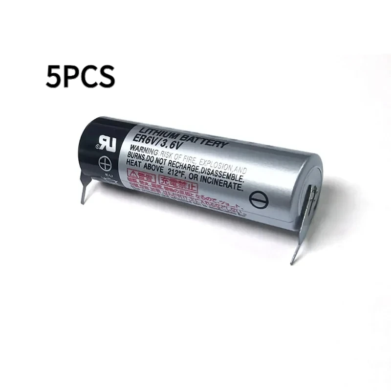 5PCS 100% New Original ER6V 3.6V Battery ER6VC119A ER6VC119B For Mitsubishi M70 CNC System Drive