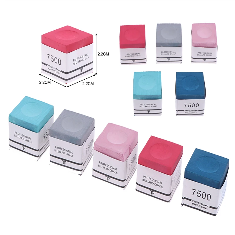 

1 шт. квадратный бильярдный мел TP7500 из смолы, нескользящий, мелкий порошок, нейтральный мел для снукера и пула, аксессуары для бильярда, 5 цветов в наличии