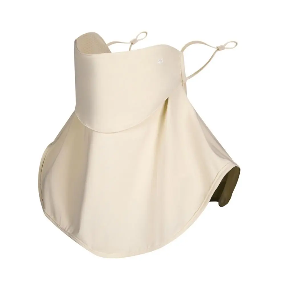 

Однотонная маска из ледяного шелка с УФ-защитой, летний шарф-бандана для лица и шеи, солнцезащитный нагрудник, солнцезащитный шарф для мужчин