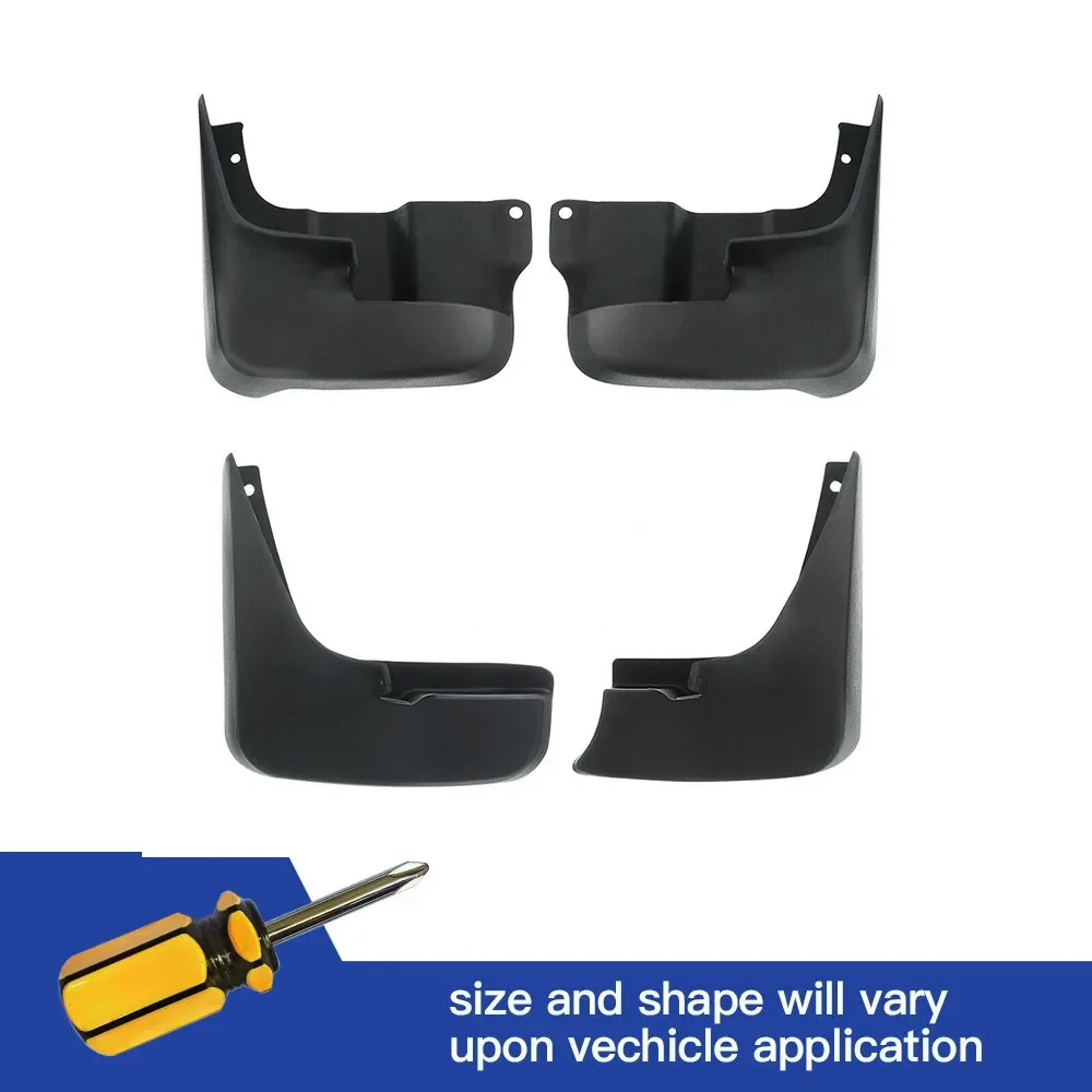 Mud Flaps Rear Front for Toyota Sienna 2004 2005 2006 2007 2008 2009 2010 w/o Running Boards No Need to Drill Holes