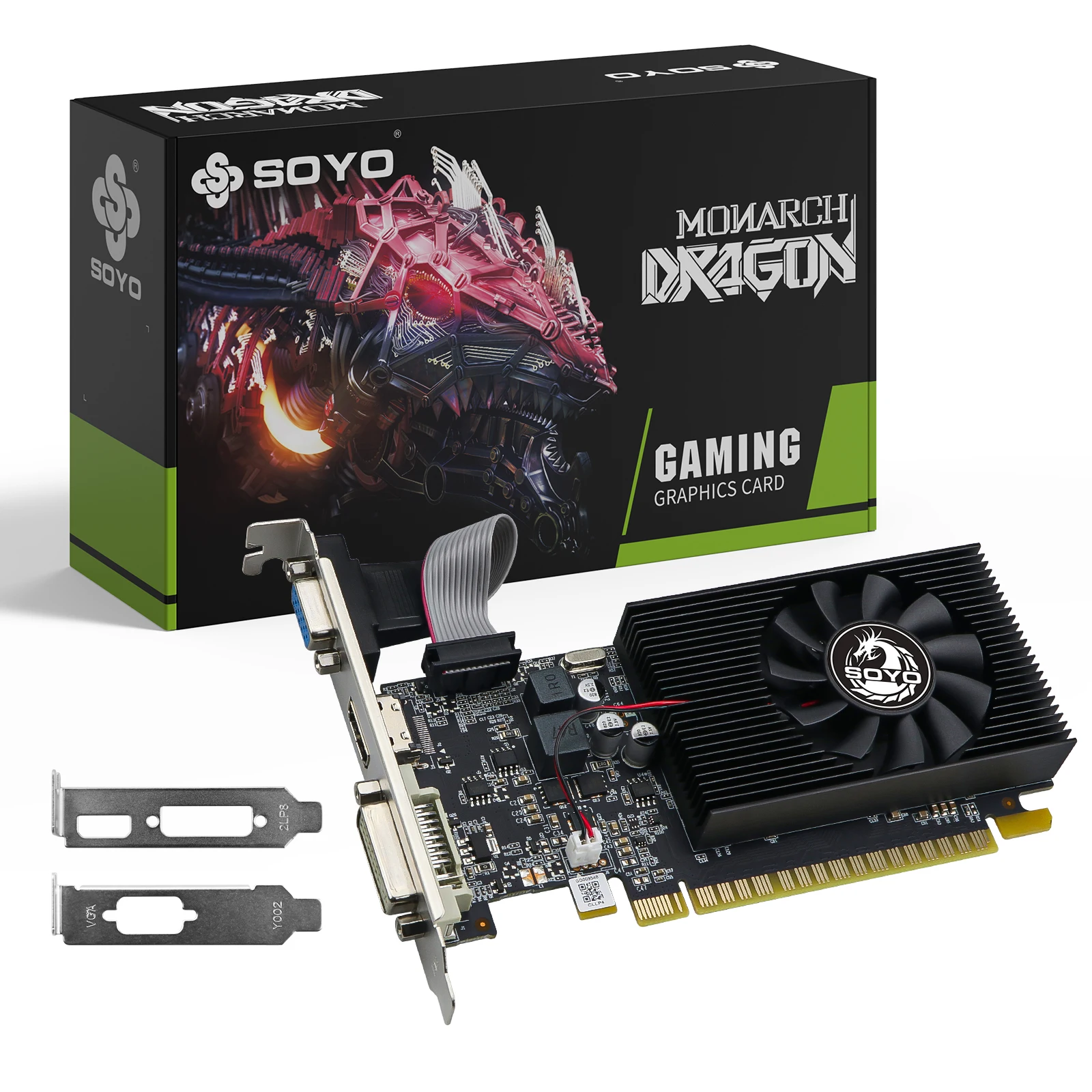 SOYO NVIDIA Gefore GT740 4G Grafische Kaart GDDR3 GPU 128bit PCIe 3.0x16 Gaming Videokaarten Voor desktop Computer Componenten