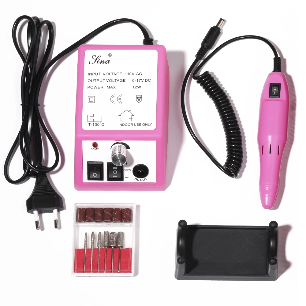 HALAIMAN High Quality Electric Nail Sander Driller Professional Material Nail Drill Machine Manicure Set Nail Accessories Tools