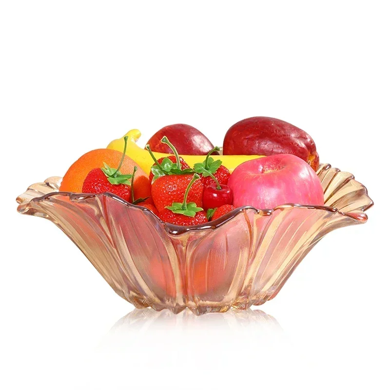 New Arrival Crystal Fruit Plate, European Modern Dish Set, Creative Living Room Snack Tray, Stylish Home Decor 114 view 6