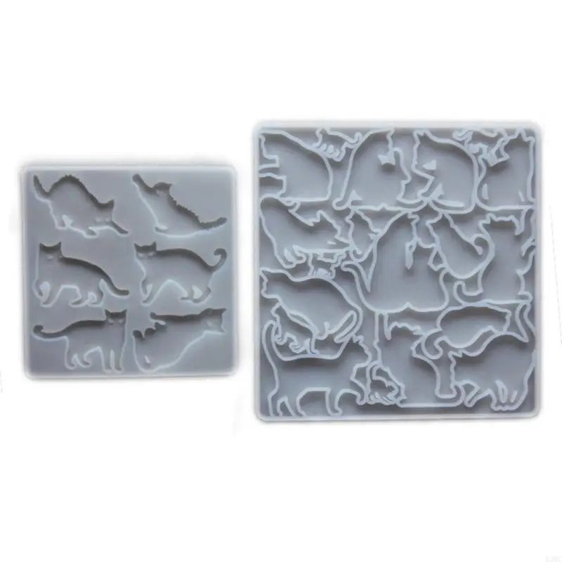 

R3MC Set of 2 Silicone Pendant Mold Clay Molds Silicone Keychain Moulds