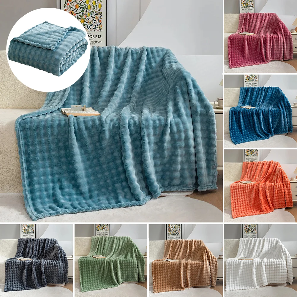 

Solid Color Flannel Fleece Thin Blanket Air Conditioning Sofa Cover Blanket Bed Covers Plush Blanket for Couch Chair Bed Одеяло