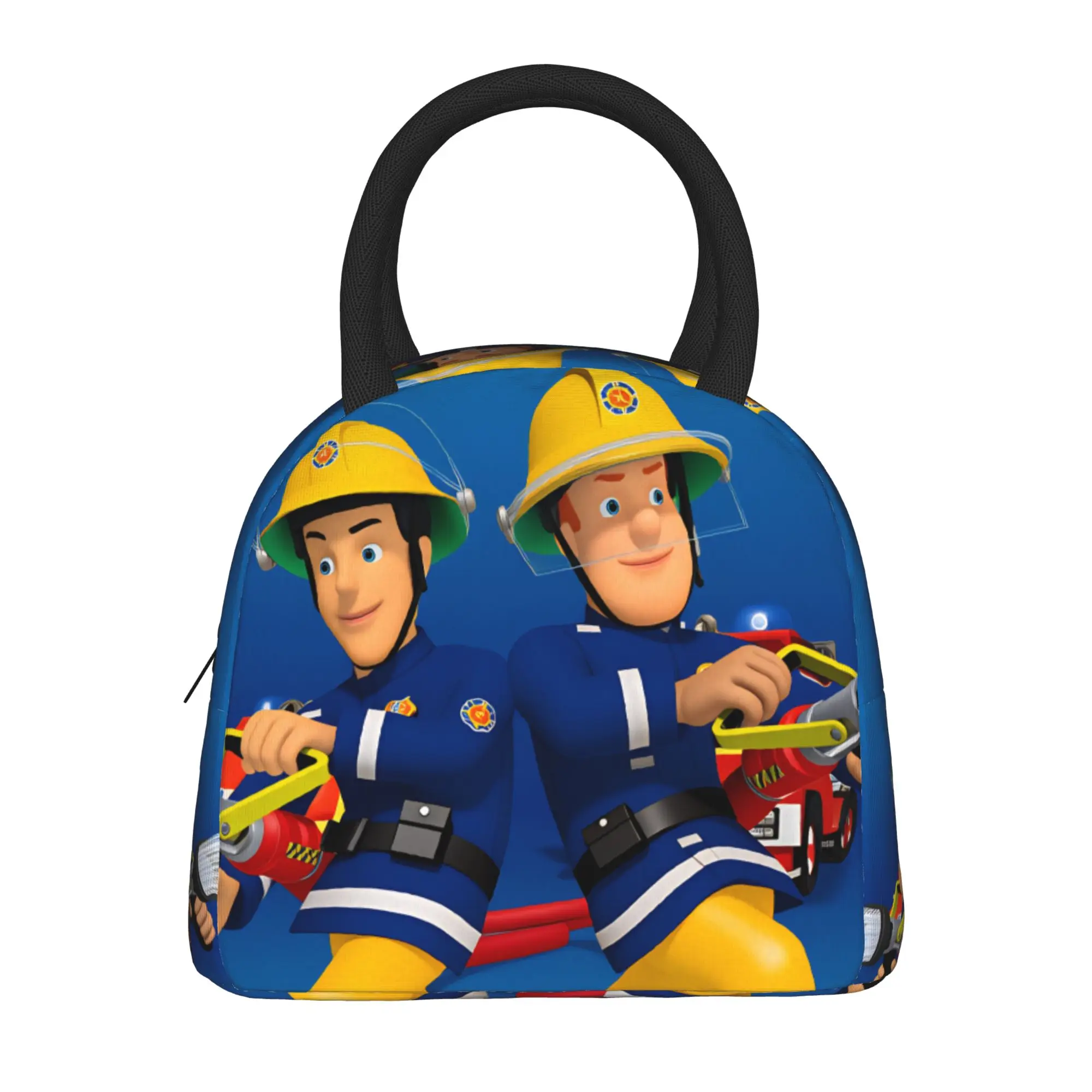 

Сумка для обеда Fireman Sam, портативный ланч-бокс, женская школьная сумка-холодильник на заказ, забавная термосумка из оксфорда, сумки-тоут