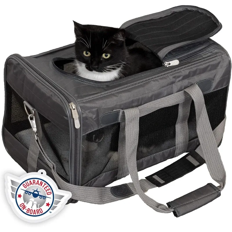 

Deluxe Travel Pet Bag, Airline Approved - Charcoal Grey, Large