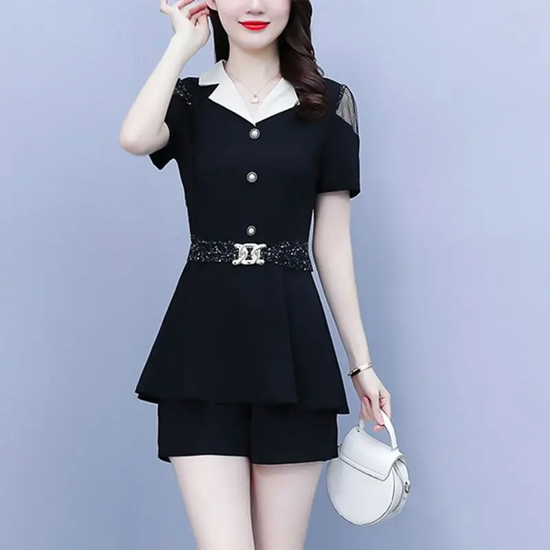 Showcasing Height and Slimming Temperament Fashionable Professional Set 2024 Spring/summer New Fashion Casual Two-piece Set