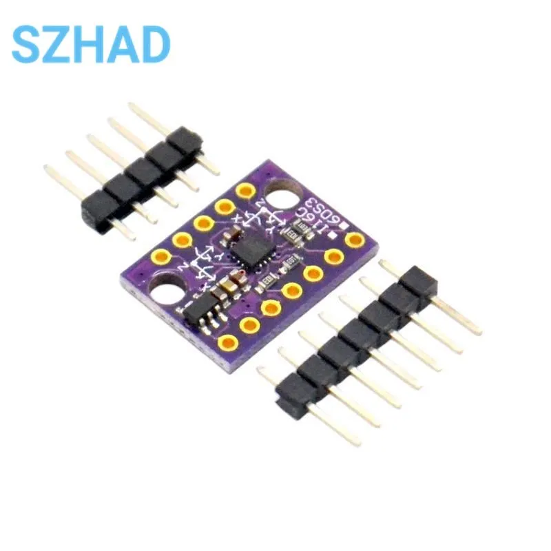 BMI160 GY-BMI160 6DOF 6-Axis Rate Gyro Gravity Accelerometer Modul Sensor IIC I2C SPI Protokol Komunikasi 3-5V