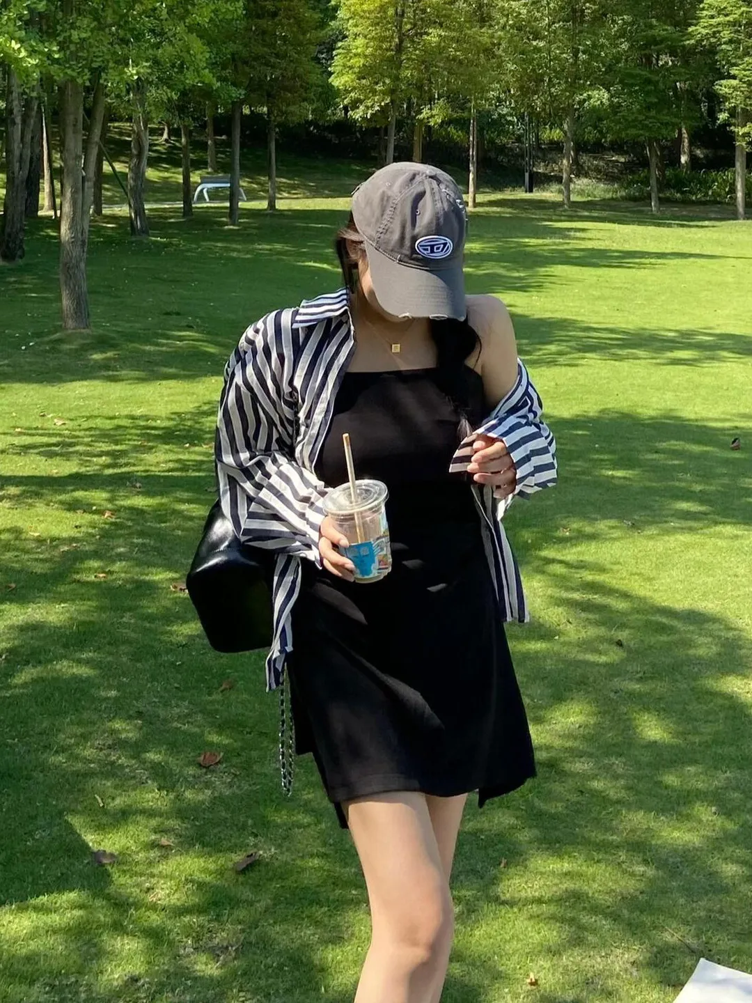 

Весна-Лето 2026: Новинка! Комплект из двух предметов в корейском стиле: женское платье-рубашка и полосатый повседневный модный костюм для невысоких.