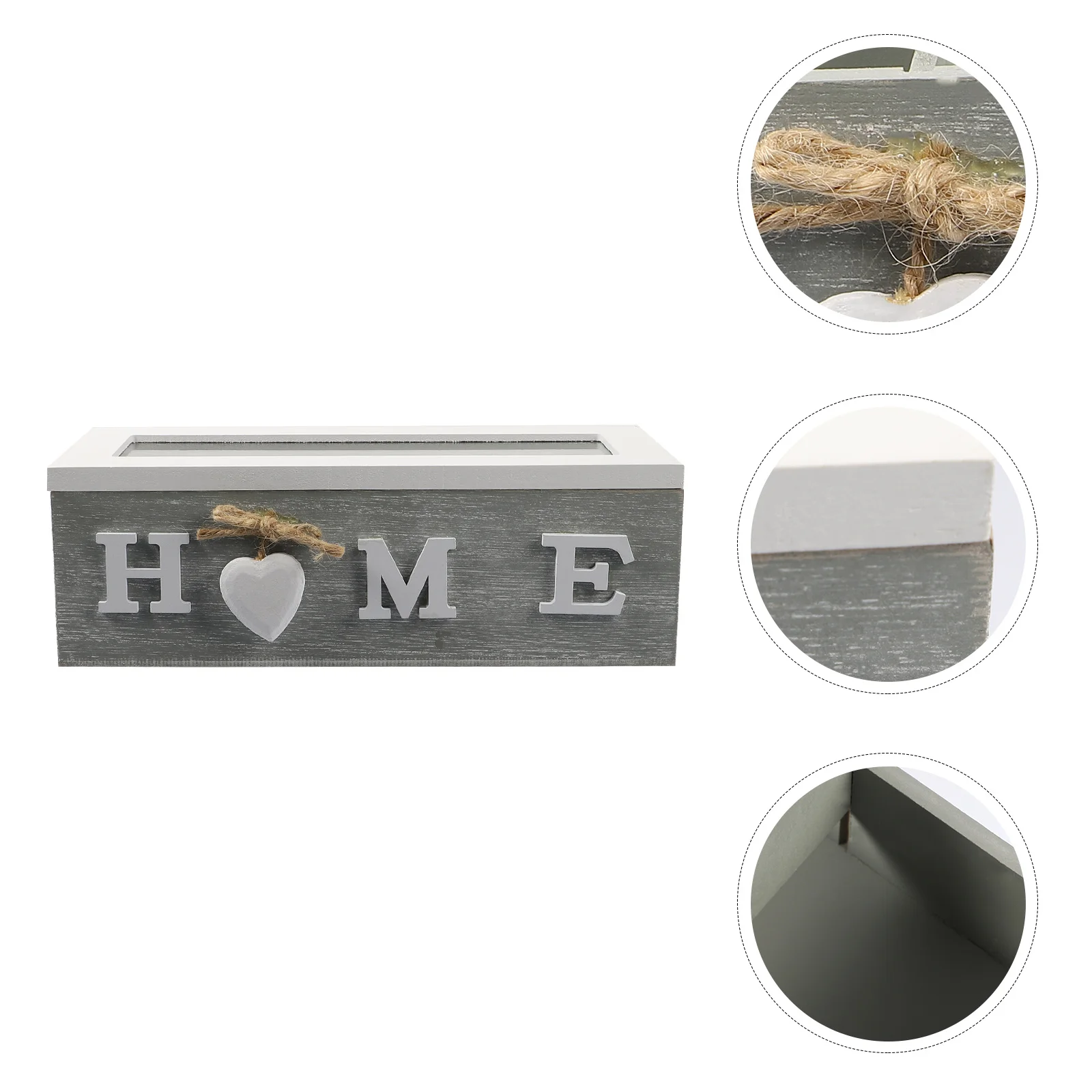 Tea Jewelry Box Storage Case Creative Retro Decor Women Cosmetics Organizer Practical Container Wooden Sundries Child