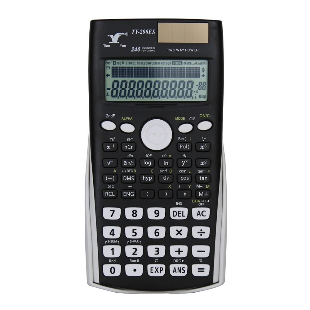 Scientific Calculators Math Calculator with 240 Multi-Functional Calculator 2 Lines LCD Display calculator for Teachers College