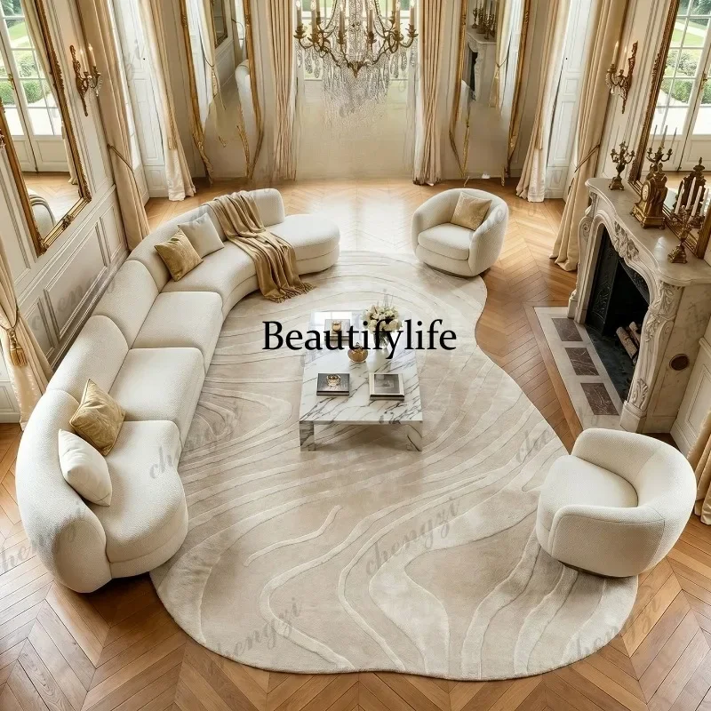 Q181 French high-end mansion living room carpet handmade custom model room bedroom bedside blanket