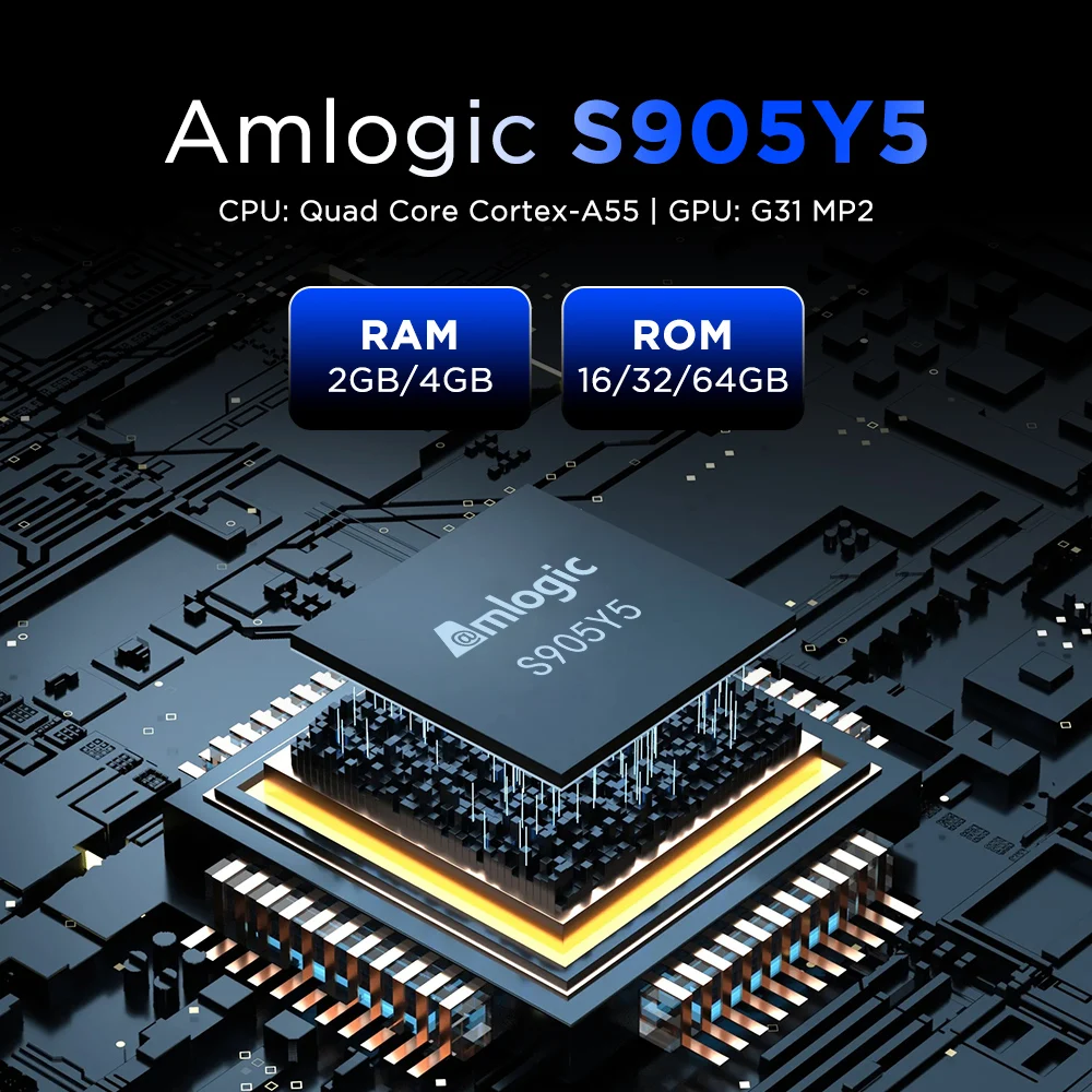 TANIX TX5 Amlogic S905Y5 Android14.0 4K Video LAN Wifi6 BT5.0 Voice Assistant Remote Control Game Media Stick Smart TV Box