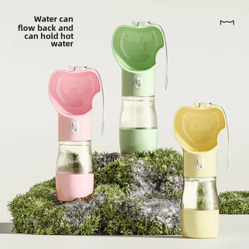 

Portable Dog Water Bottle for Outdoor Walking-Leak-Proof Travel Bowl with Carabiner,2 in 1 Foldable Pet Drinking Cup for Hiking