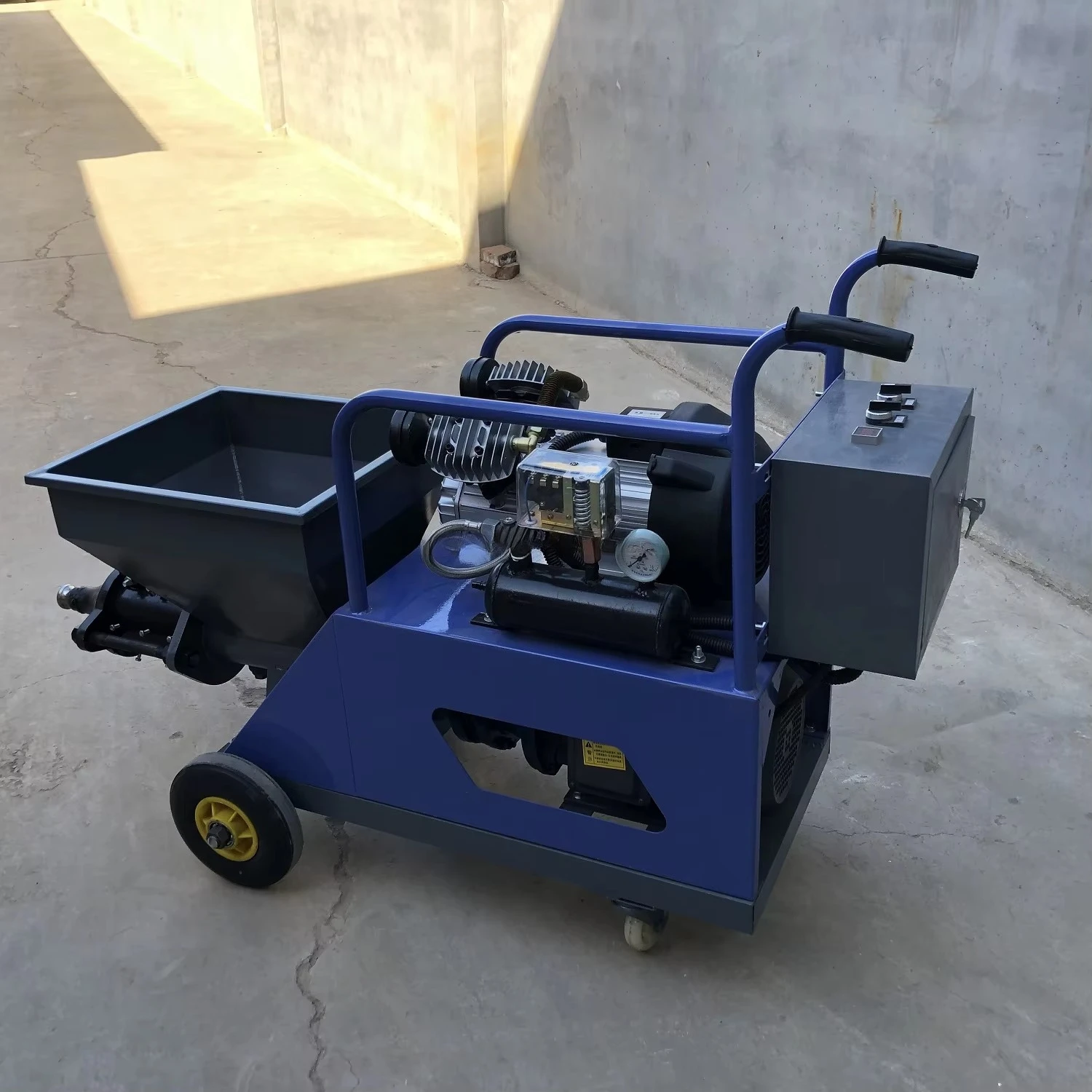 

Automatic Electric Wall Concrete Cement Plaster Mortar Spraying Machine for Sale High Quality 220v 380v Concrete Pump