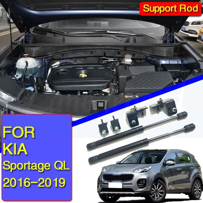 

For Kia Sportage 2019 2017 2016 QL Front Hood Engine Cover Supporting Hydraulic Rod Strut Spring Shock Bars Bracket Car Styling