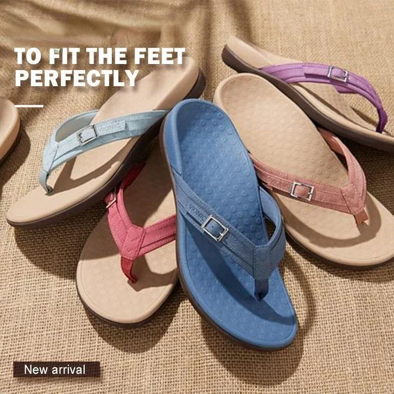 Summer Orthopedic Sandals Women Slippers Home Shoes Casual Female Slides Flip Flop For Chausson Femme Plus Size Flat Outdoor