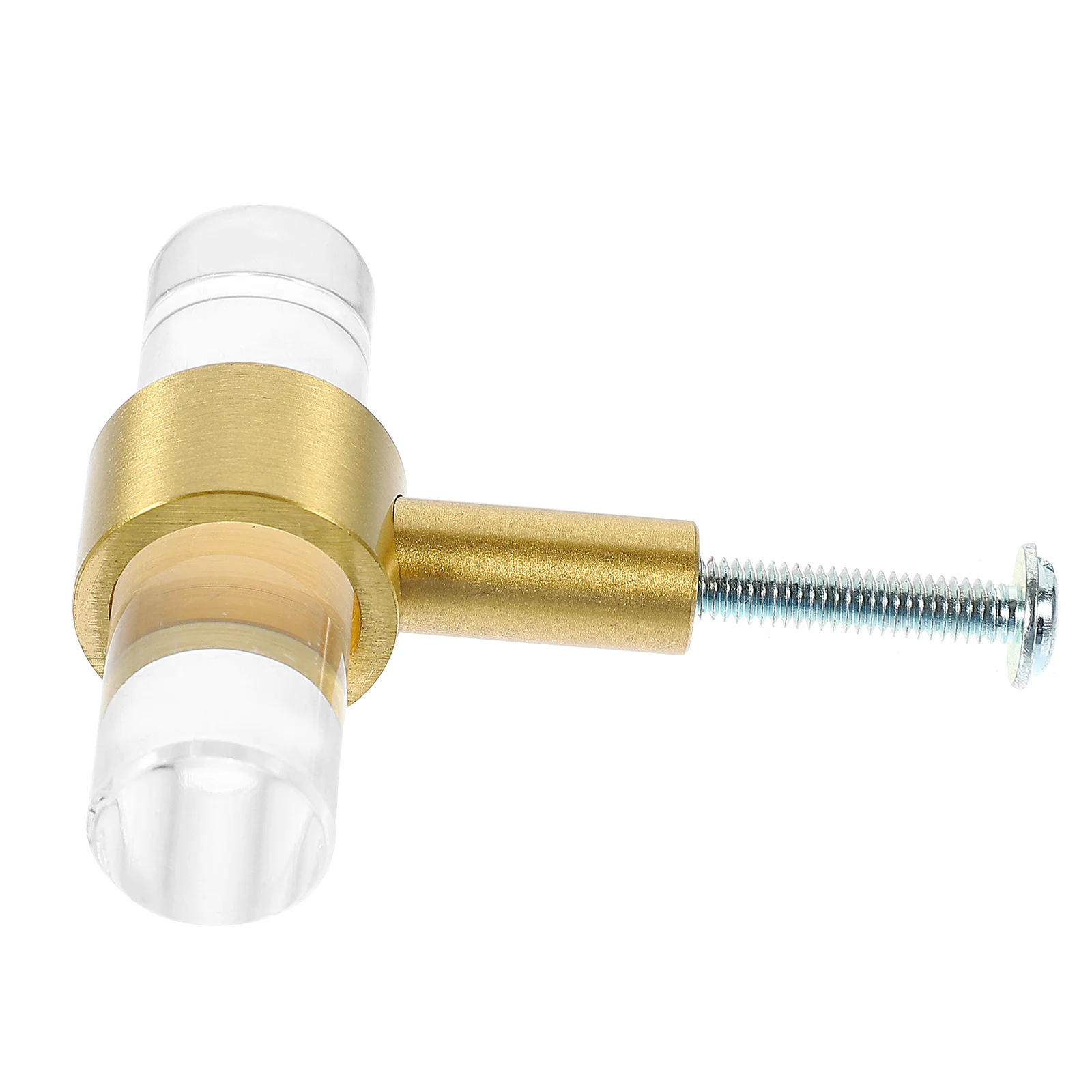 

Durable T Shaped Crystal Cabinet Pull Metal Drawer Handles Easy Install Accessory for Cupboards Bookcases Bedside Tables