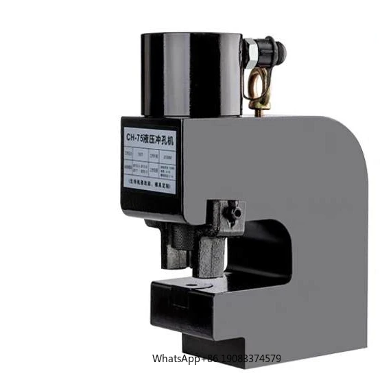 CH-75 Hydraulic U-Channel Hole Puncher Machine for Steel Metal Hydraulic Press Punching Tool