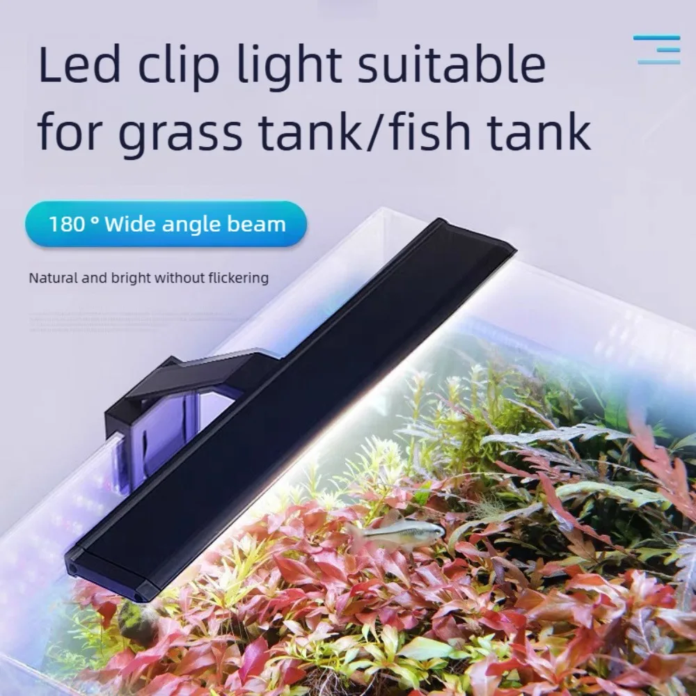 

Mini Clip On Fish Tank Light Daylight Moonlight Coral Reef 12W/14W Aquarium LED Light Planted Clip Lamp for 4-32Inch Fish Tanks
