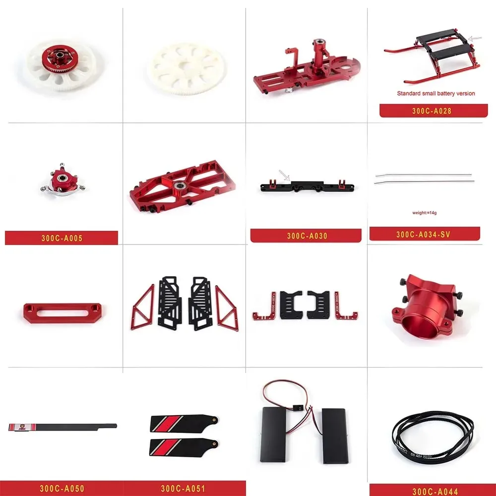 JCZK 300C Helicopter Parts All Series Aircraft RC Helicopter Model Replacement Fuselage Parts Standard Version