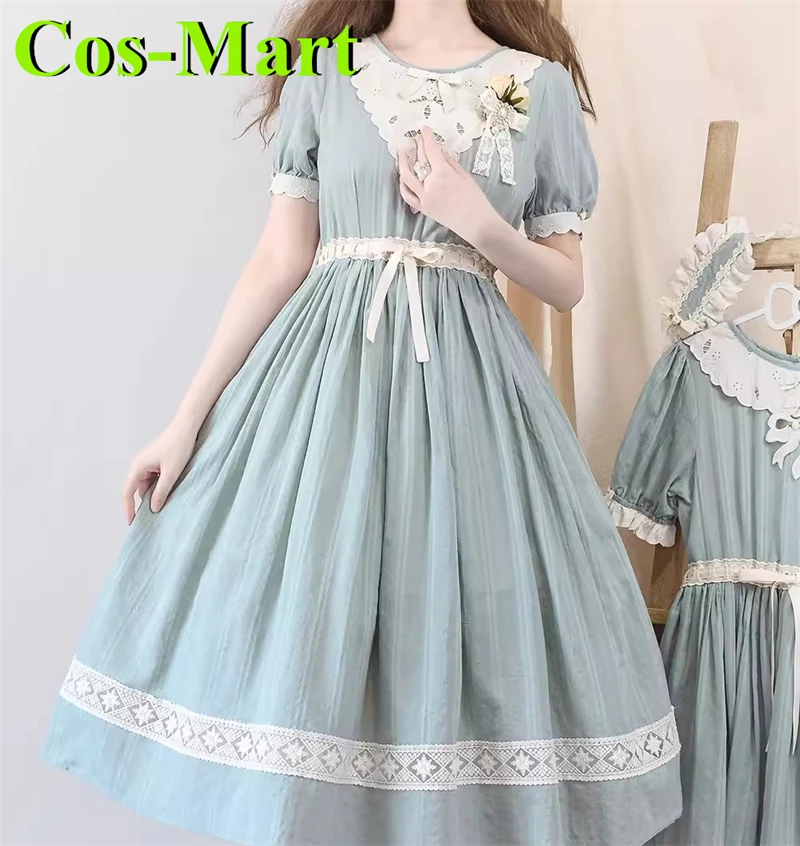 Cos-Mart Hot Anime Wild Rose Japanese Rose Lolita Dress Cosplay Costume Skirt Role Play Clothing Custom-Make Female Girl