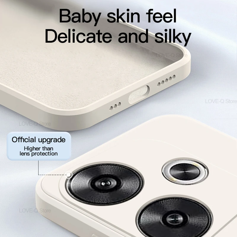 Poco F6 F 6 PocoF6 Case Original Liquid Silicone Soft Cover For Xiaomi Poco F6 Poco F 6 Pro F6Pro PocoF6 Shockproof Phone Cases