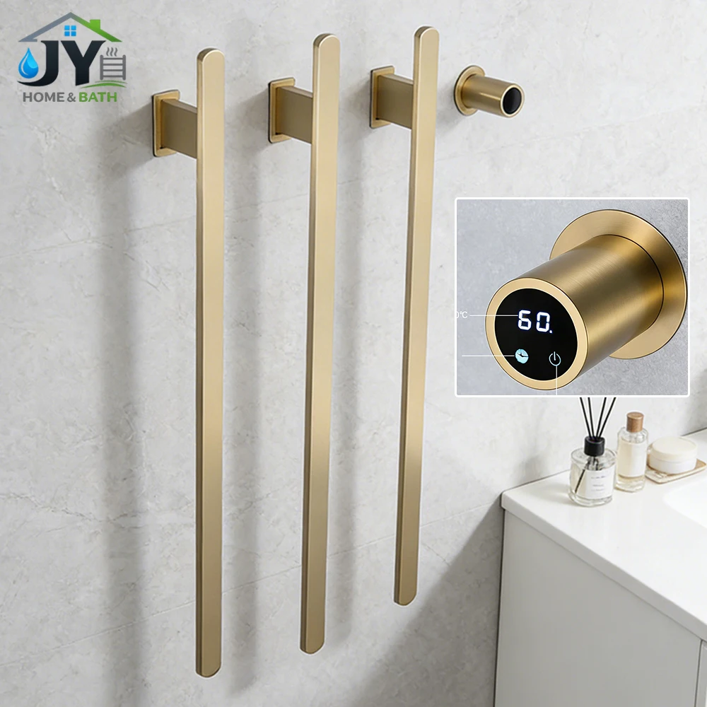Concealed Installation Towel Warmer Electric Heated Towel Rail Heated Towel Rack For Bathroom Towel Radiator 3Bars