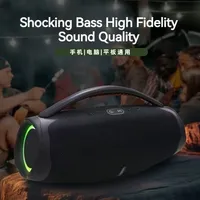 High Power 50W Portable Bluetooth Speaker Powerful Waterproof Speaker Wireless Bass Speaker MP3 Player FM Radio Sound System