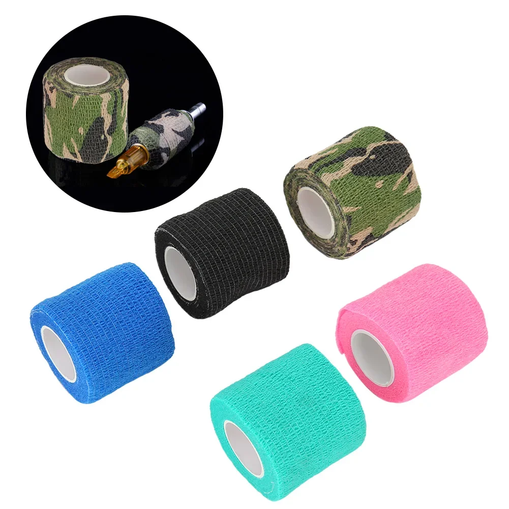 

5pcs Disposable Self-Adhesive Breathable Tattoos Bandage Tattoos Grip Cover Wrap Finger Wrist Protection tapesTattoo Accessories