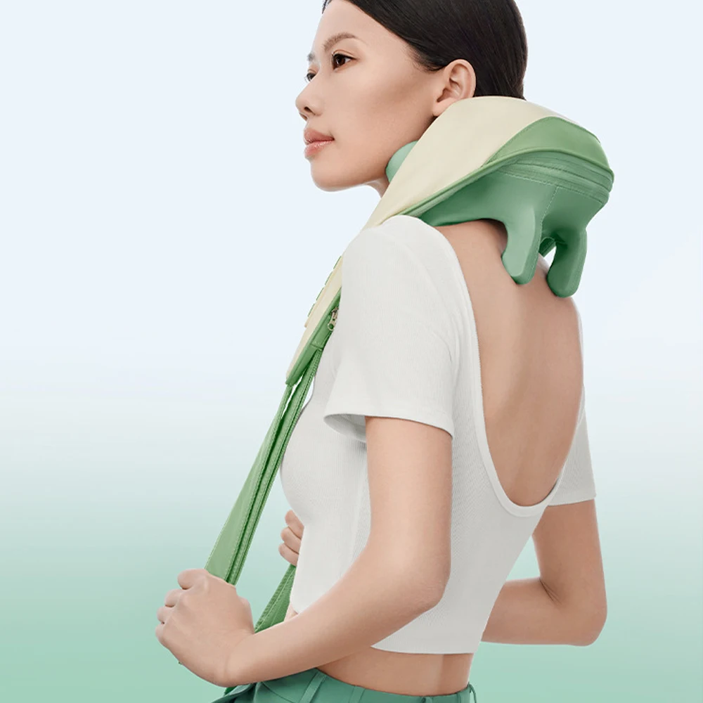 Neck Shoulder Waist Back & Trapezius Massager Cervical Vertebra Belt Massage Machine For Body Use