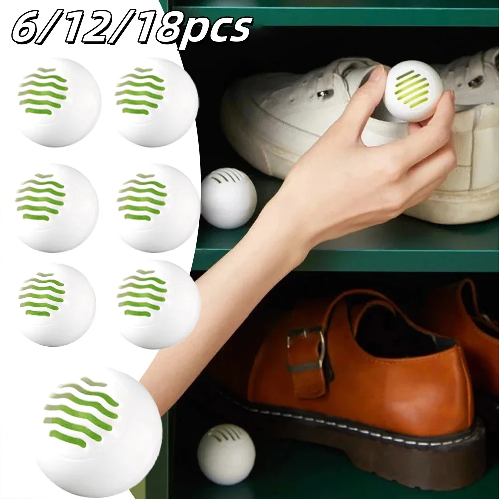

6/12/18pcs Deodorizer Freshener Balls Sneaker Perfume For Toilet Sneakers Gym Bags Lockers Car Long Lasting Odor Deodorize Tools