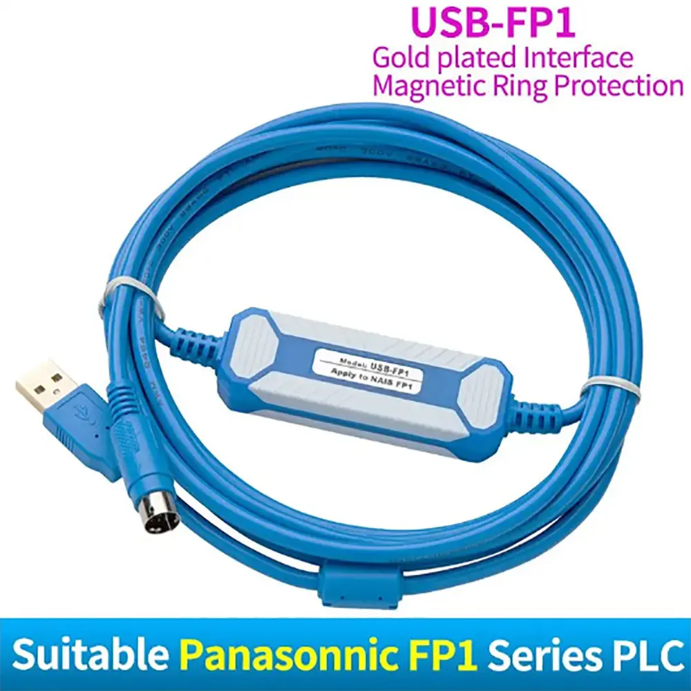 CNC 8Pin Original Plug USB-PP1 Suitable Panasonic FP1 Series PLC Programming Cable Download Cable