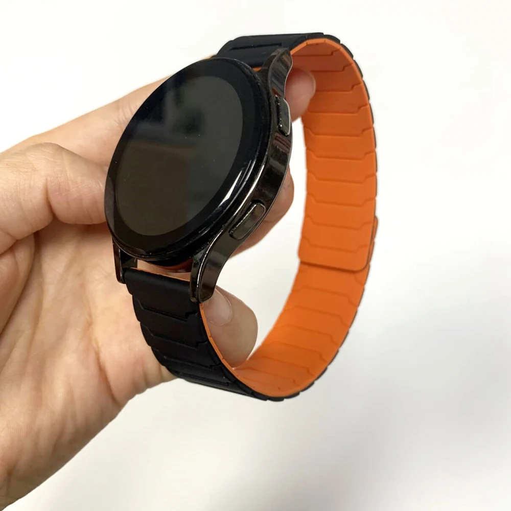 20mm 22mm Magnetic Silicone Strap For Garmin Venu sq 2 3 Move Trend Bands Forerunner 570 645 255 Music Vivoactive 4 5 6 Bracelet